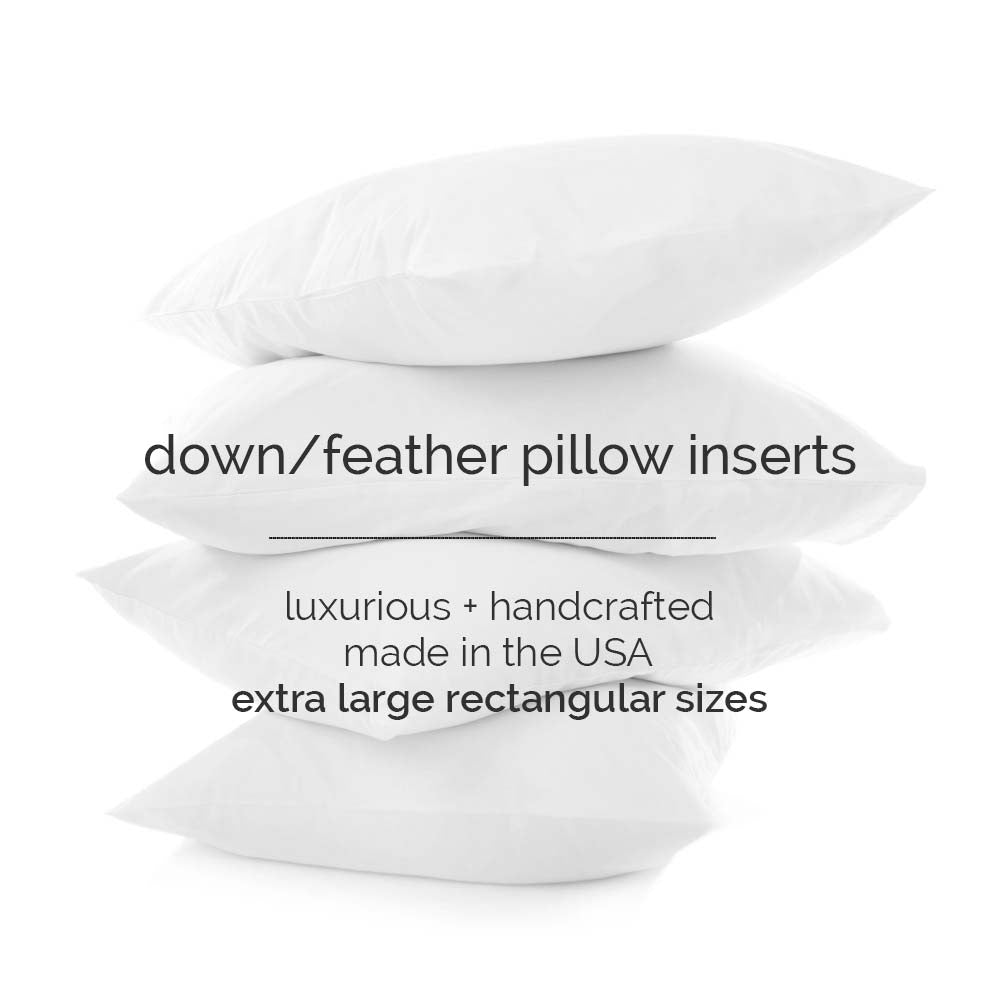 Lumbar Feather Pillow Insert