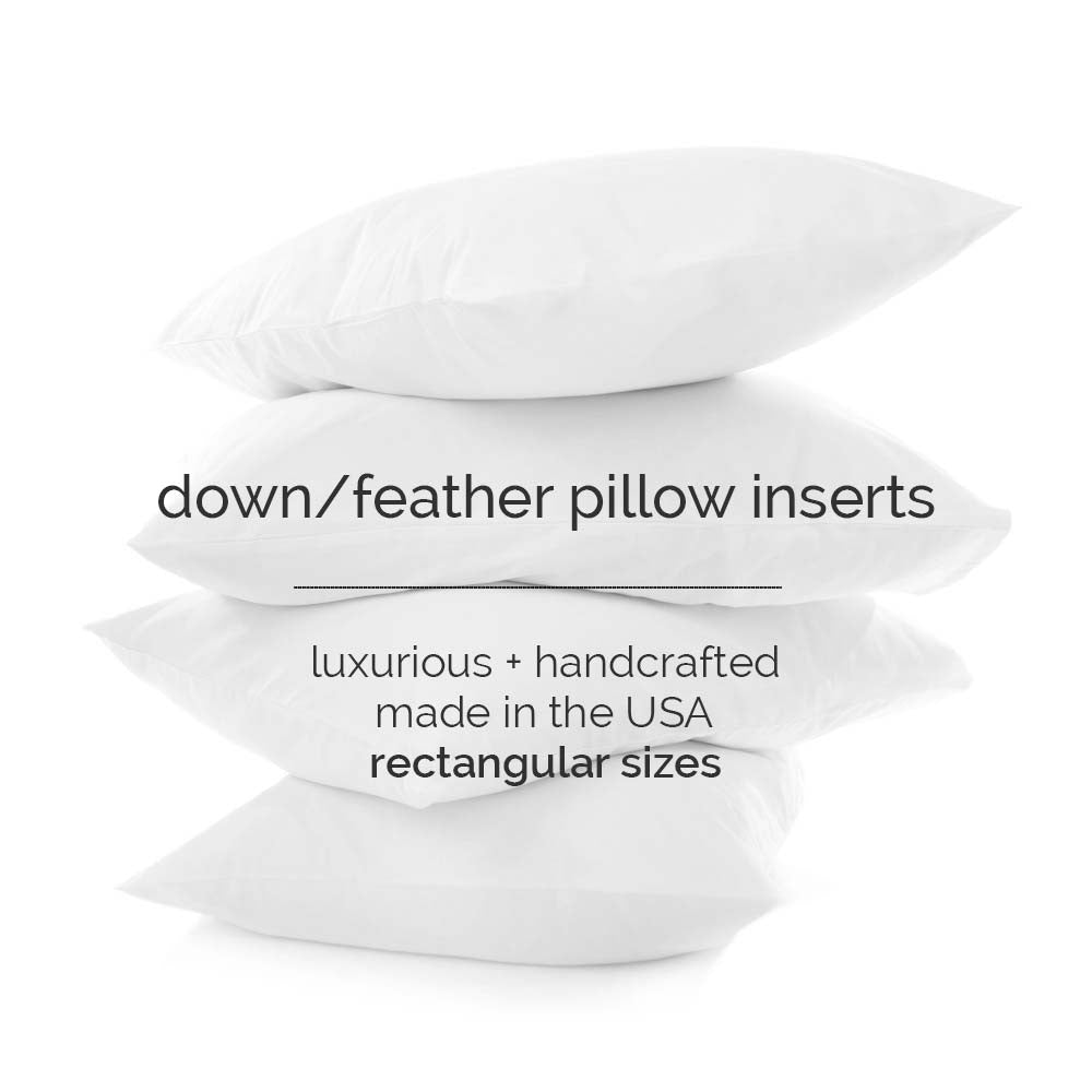 Feather Down Pillow Insert 12x20 14x20 16x26 18x18 20x20 22x22
