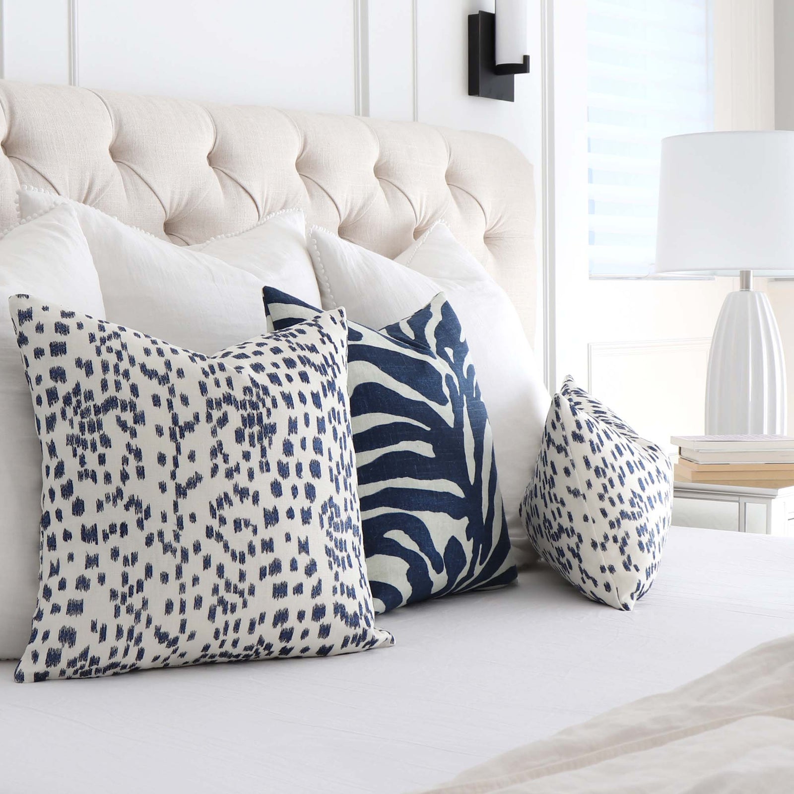 Indigo throw best sale pillow cover