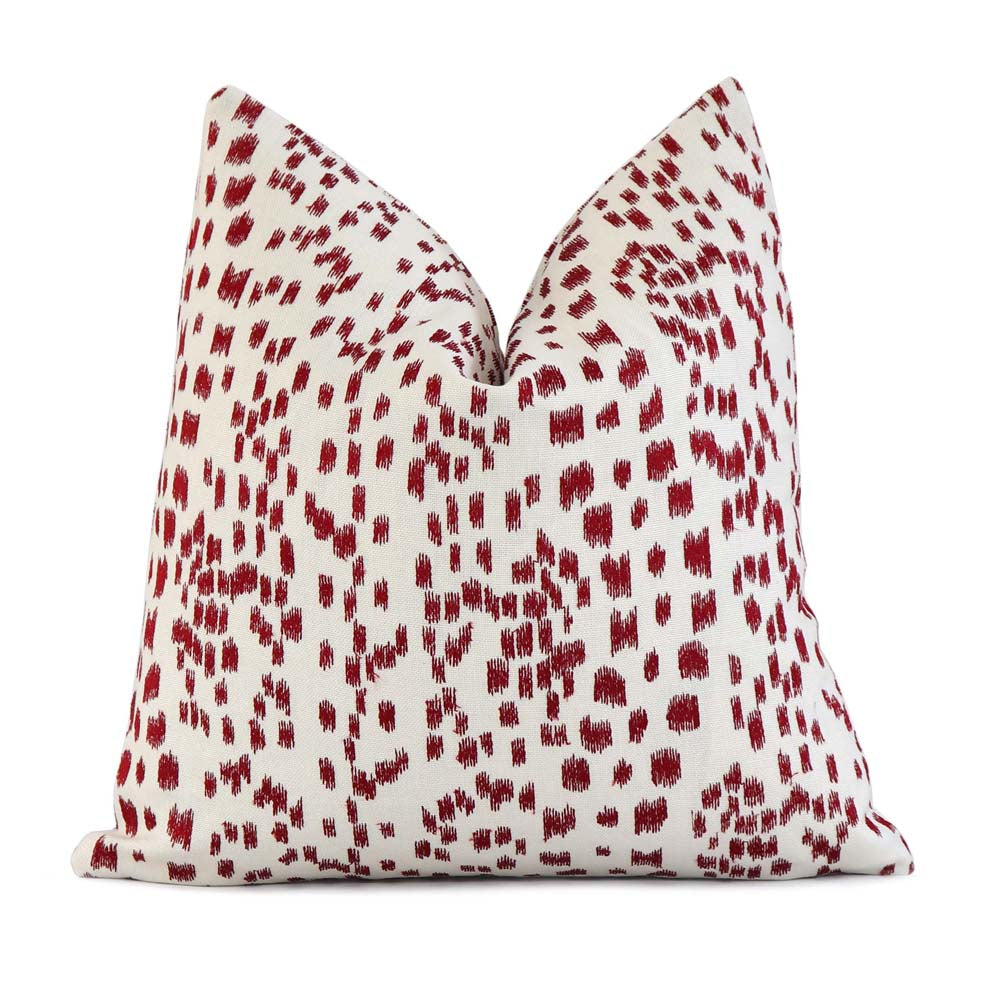 Red and beige pillows sale