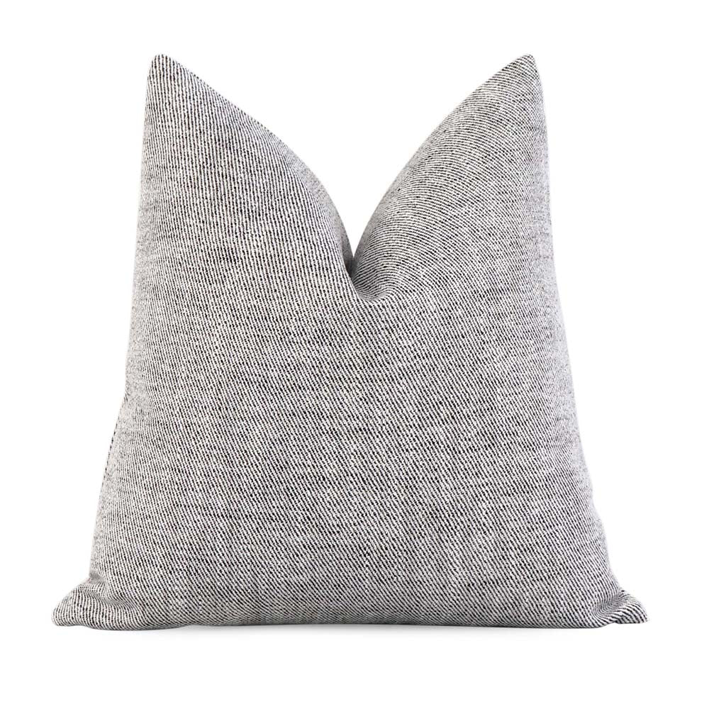 Large Open Boxes Black Throw Pillow for Modern Home Decor - Chloe