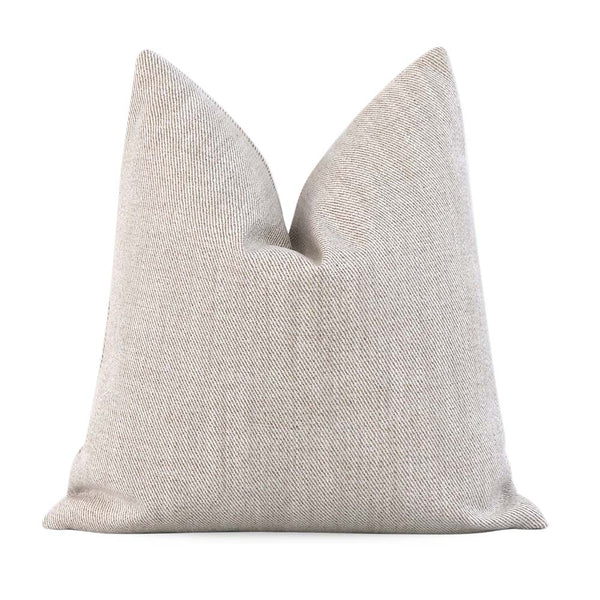 Stain Resistant! Everett Performance Twill Charcoal Throw Pillow Cover -  Chloe & Olive