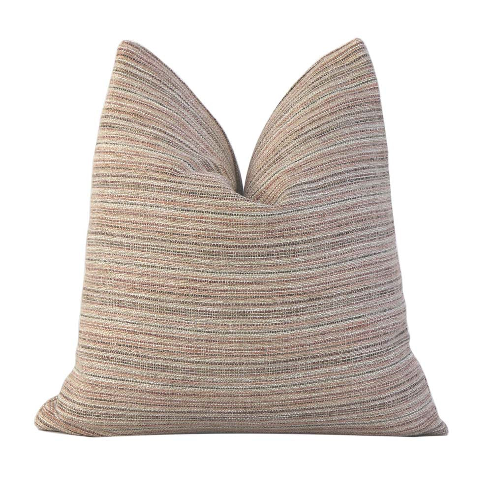 Performance Formentera Blush Pink Textured Throw Pillow - Chloe & Olive