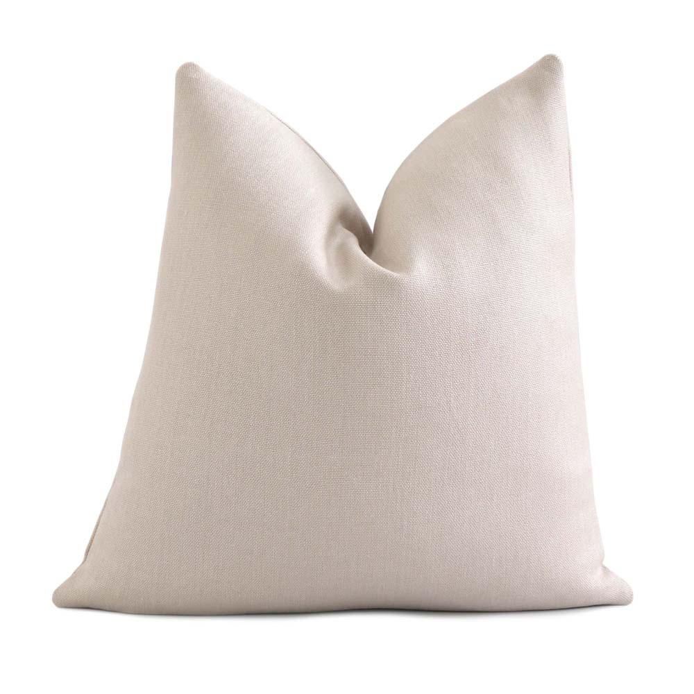 24X24 Grey Solid Soft Linen Throw Pillow