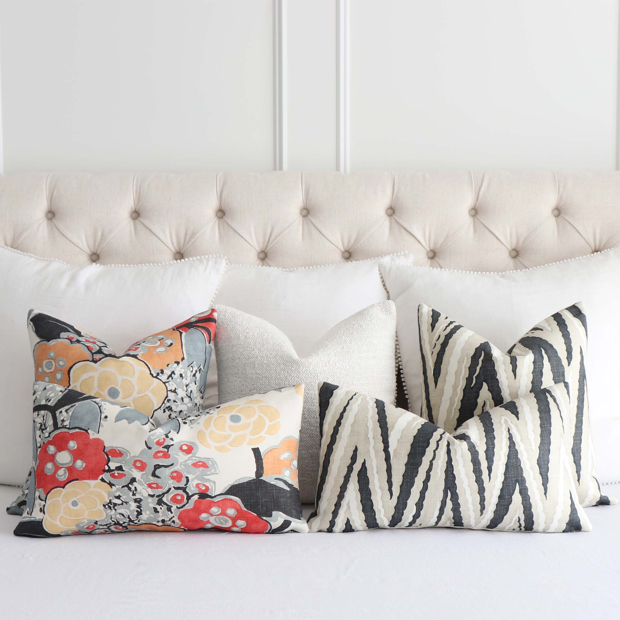 Long Lumbar Pillow Covers 14x24 14x36 Sand Stripe Pillows -  in 2023
