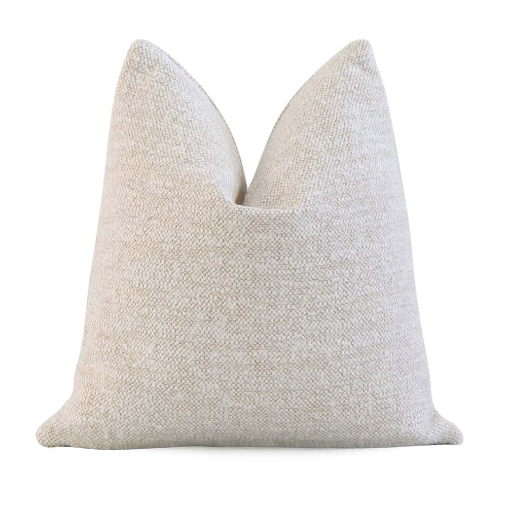 Tay Solid Beige Linen Throw Pillow for Modern Farmhouse Decor - Chloe &  Olive