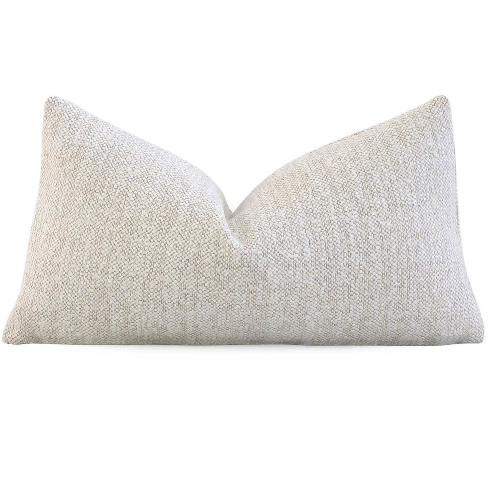 Stain Resistant! Sasso Parchment Neutral Textured Throw Pillow Cover -  Chloe & Olive