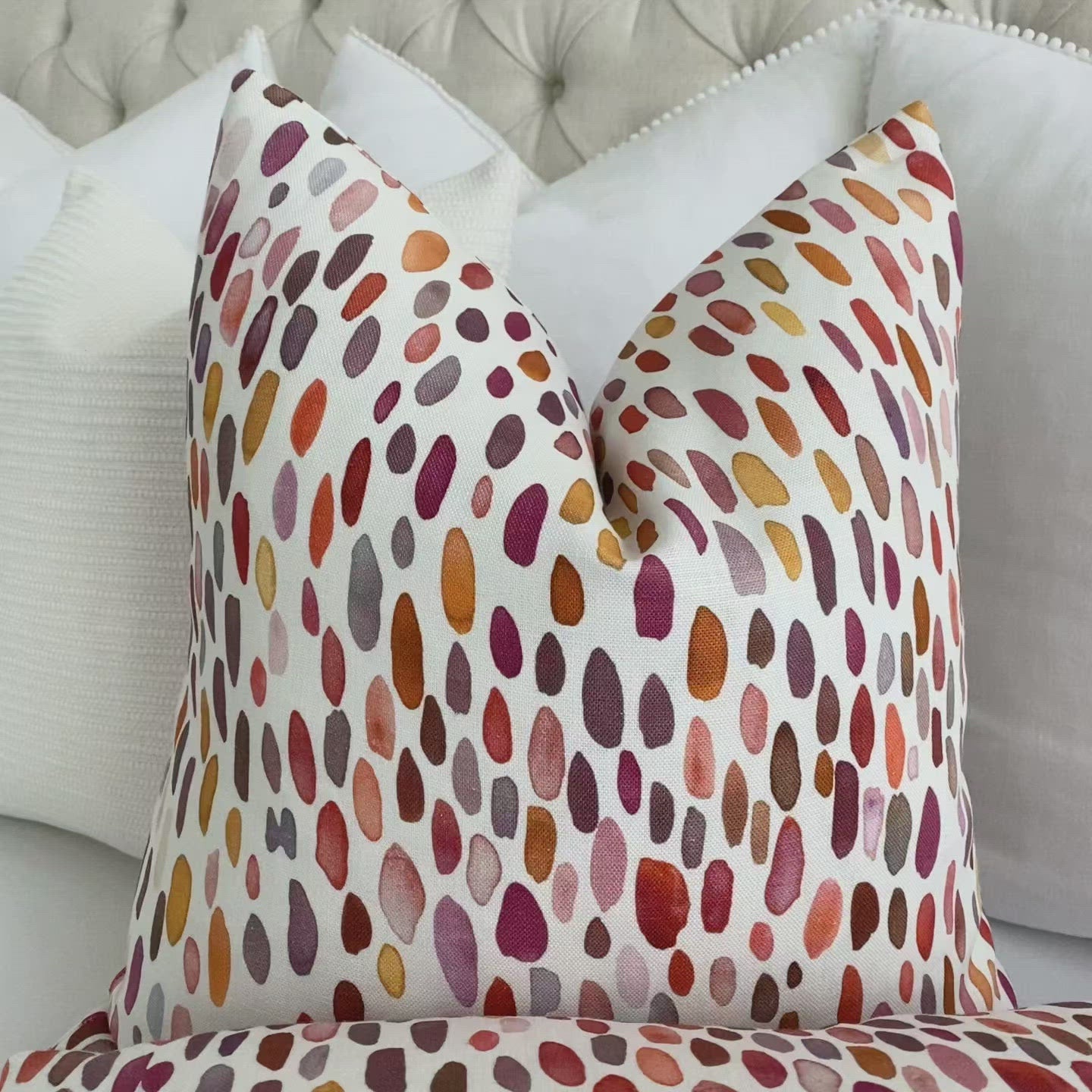 Berry colored throw on sale pillows