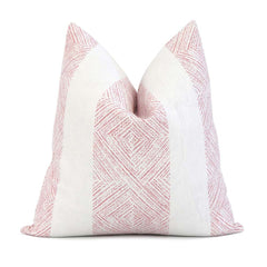 Topfinel Blush Pink Throw Pillow Cover with Broadside Splicing