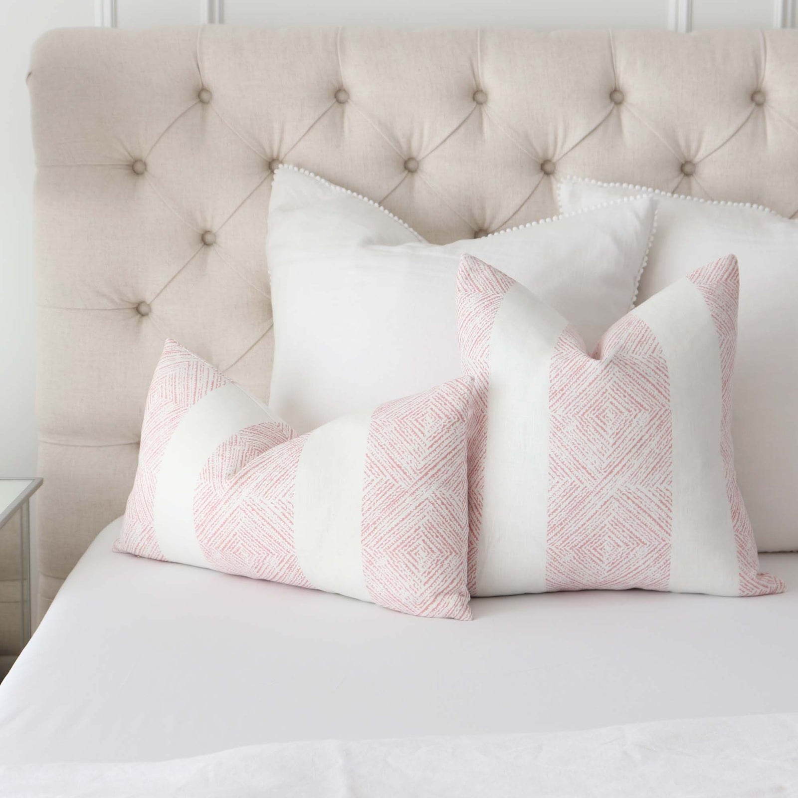 Blush outlet couch pillows